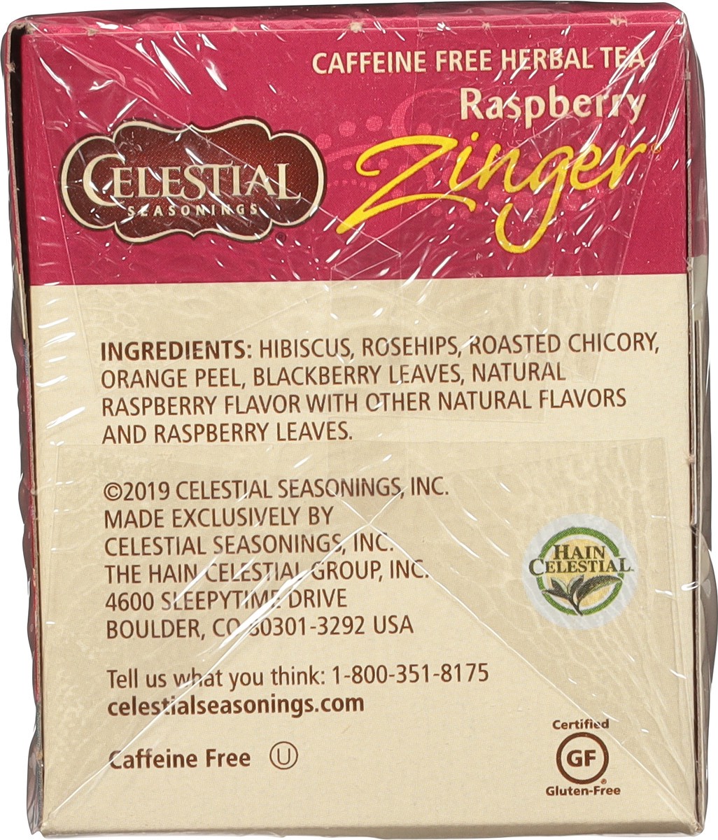 slide 8 of 8, Celestial Seasonings Tea - Raspberry Zinger Herb - 20 ct, 20 ct; 0.075 oz