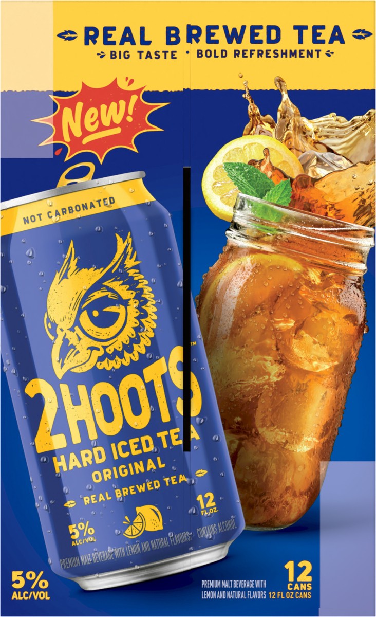 slide 6 of 8, 2 Hoots Hard Iced Tea 12 Pack, 12 ct