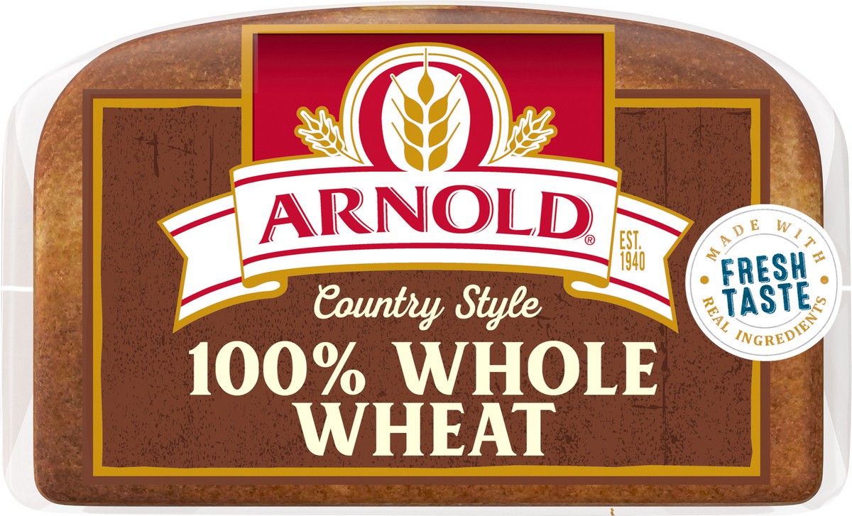 slide 10 of 12, Arnold Country 100% Whole Wheat Breadc 24 Oz, 24 oz