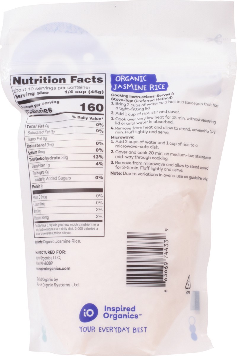 slide 2 of 12, Io Brand Pouch Rice Jasmine Organic, 1 ct