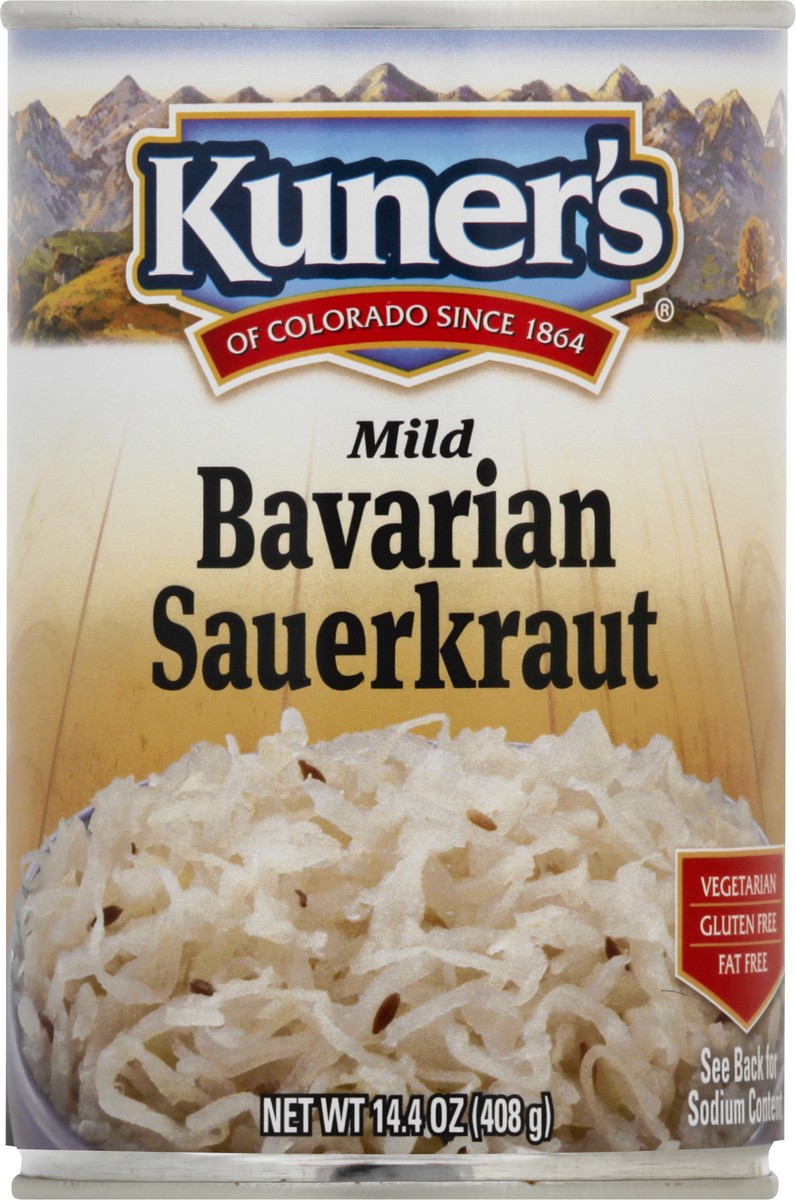 slide 1 of 12, Kuner's Mild Bavarian Sauerkraut 14.4 oz, 14.4 oz