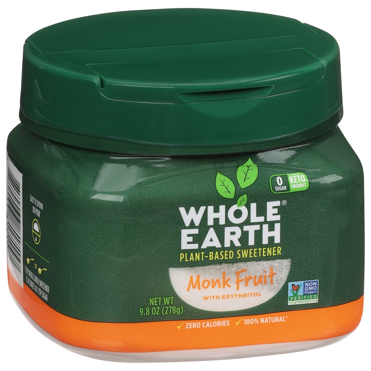 slide 10 of 11, Whole Earth Sweetener Co. Plant-Based Monk Fruit Sweetener 9.8 oz, 9.8 oz