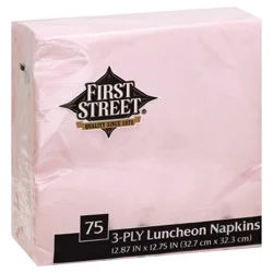First Street Artstyle Classic Pink Napkin 3 Ply 13X13