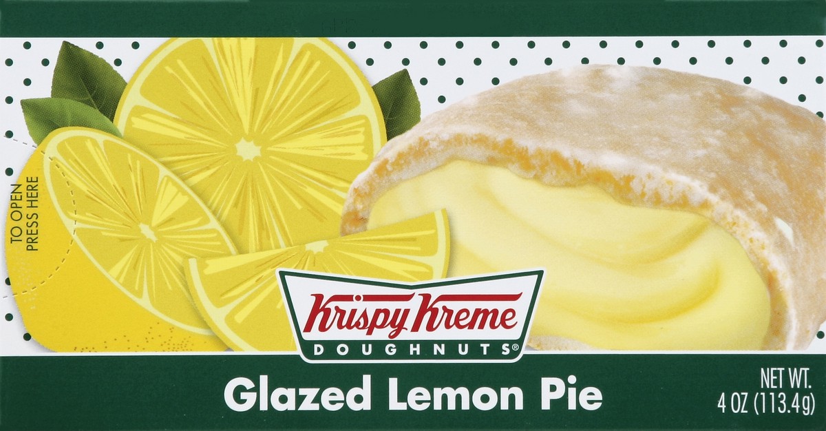 slide 4 of 4, Krispy Kreme Lemon Glazed Pie, 4 oz