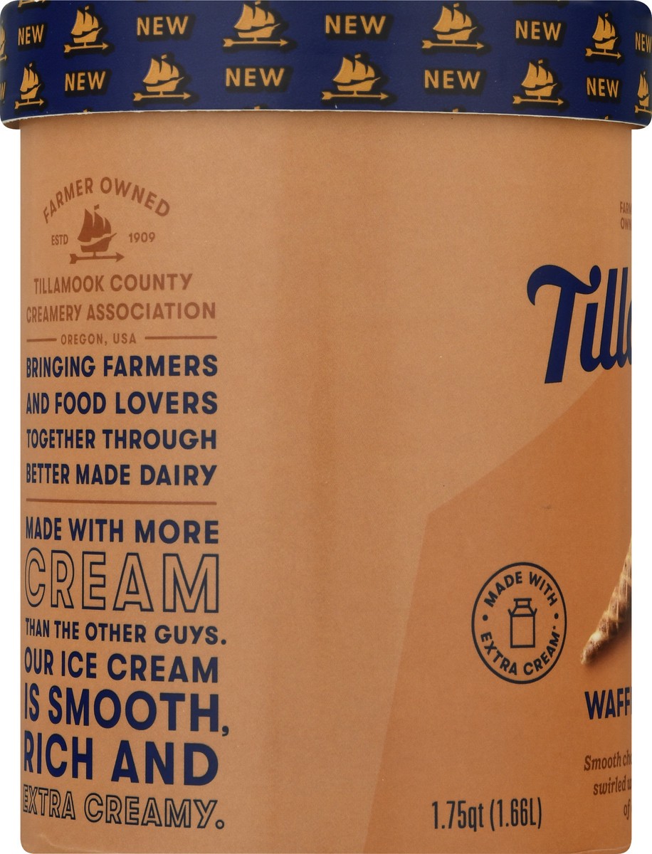 slide 2 of 9, Tillamook Waffle Cone Swirl Ice Cream 1.75 qt, 1.75 qt