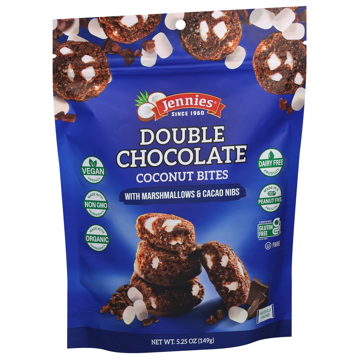 slide 11 of 14, Jennie's Double Chocolate Coconut Bites 5.25 oz, 5.25 oz