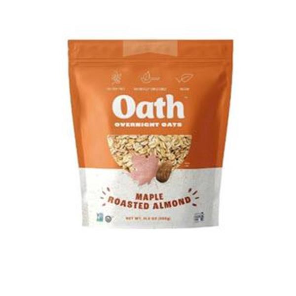 slide 1 of 1, Oath Oats Maple Roasted Almond Gluten-Free Overnight Oats, 11.6 oz