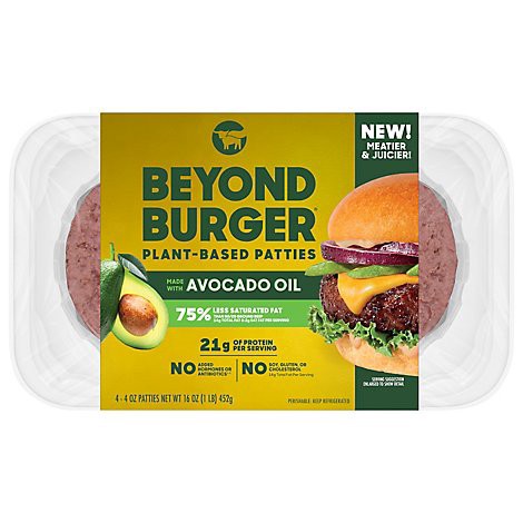 slide 1 of 1, Beyond Meat Beyond Burger Plant Based Patties 4 Count - 16 Oz, 16 oz