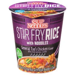 Nissin Cup Noodles Stir Fry General Tso''s Chicken Flavor Rice with Noodles 2.68 oz