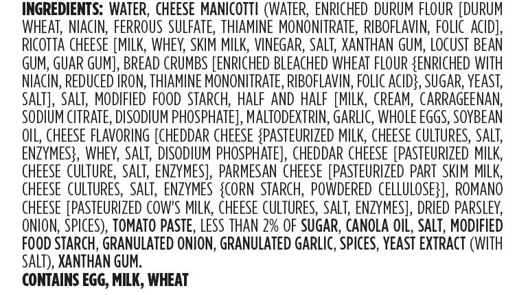 slide 2 of 5, Michelina's Michelina Traditional 4Cheese Manicotti, 8 oz