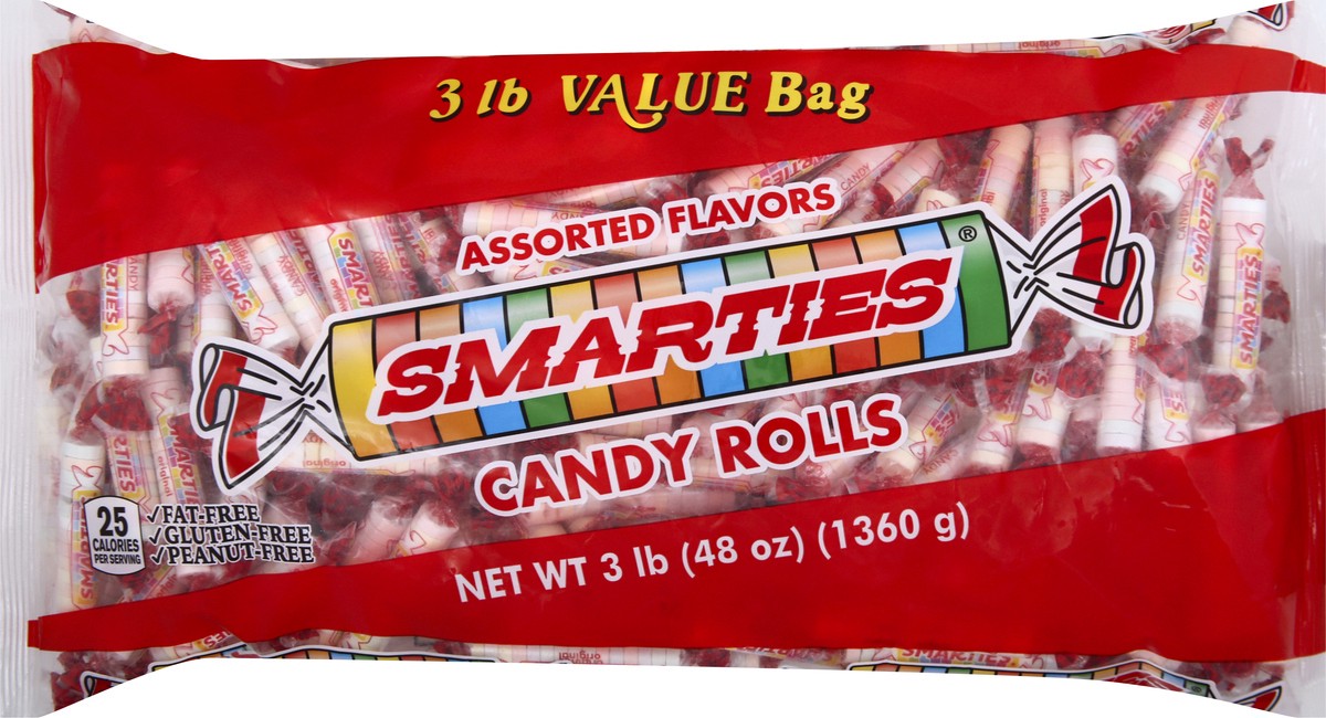 slide 1 of 9, Smarties Ce De Bag Smarties Candy, 48 oz