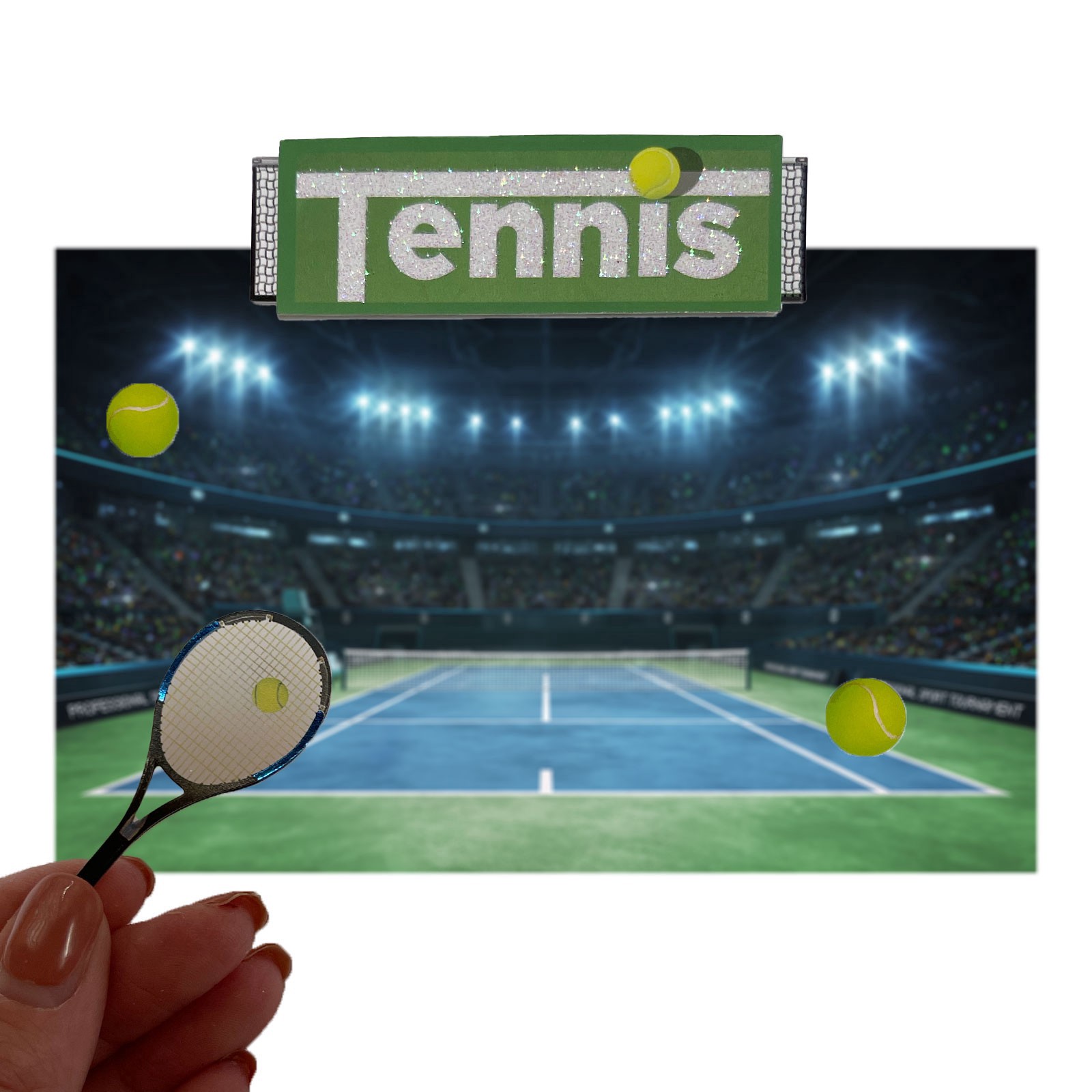slide 3 of 6, Tennis Stickers By Recollections, 3.875 in x 6.875 in