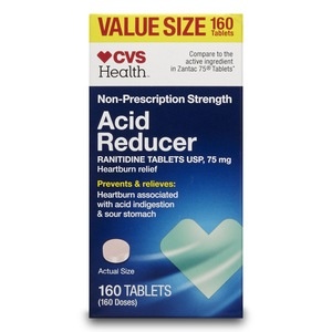 slide 1 of 1, CVS Health Non-Prescription Strength Acid Reducer Tablets Value Size, 160 ct