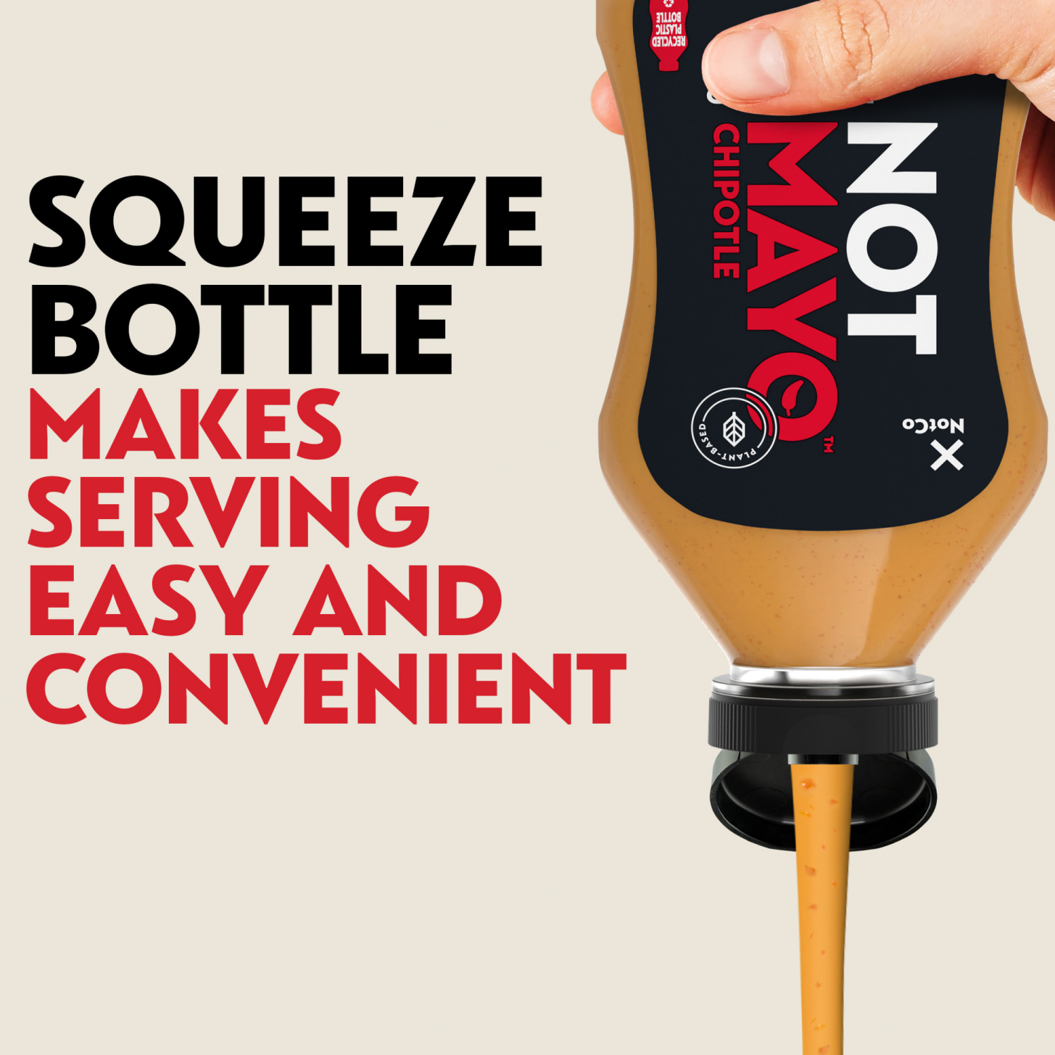 slide 5 of 5, NotCo NotMayo Plant-Based Vegan Chipotle Mayo Dressing & Spread, 12 fl oz Squeeze Bottle, 12 fl oz