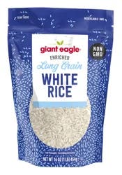 Giant Eagle Long Grain White Rice Resealable Bag