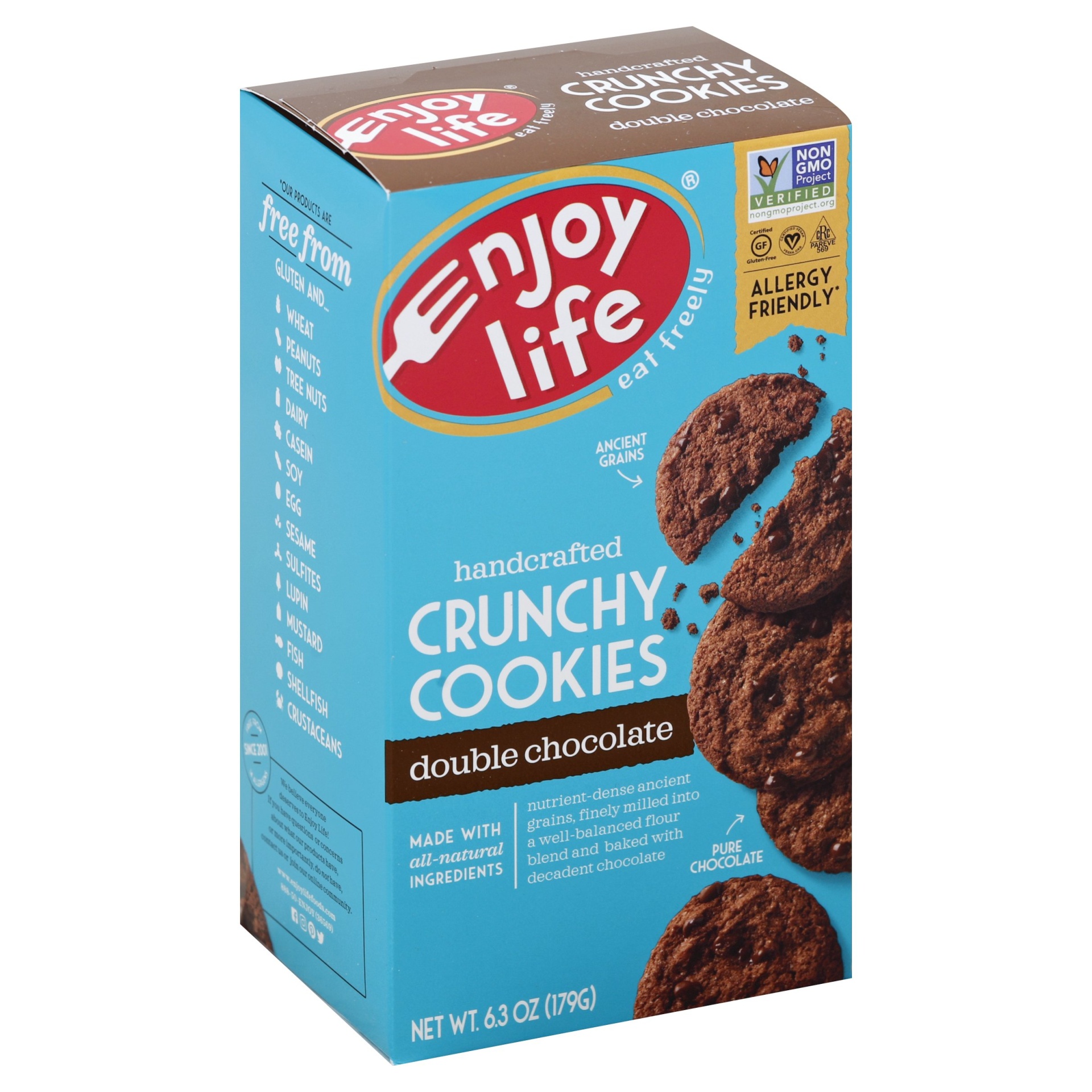 slide 1 of 1, Enjoy Life Double Chocolate Cookies, 6.3 oz