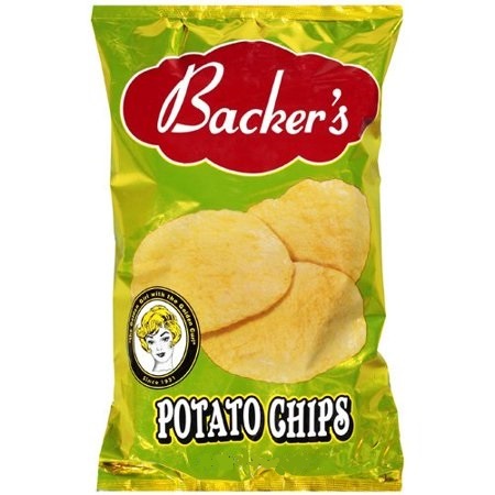 slide 1 of 1, Backer's Regular Potato Chips, 10 oz