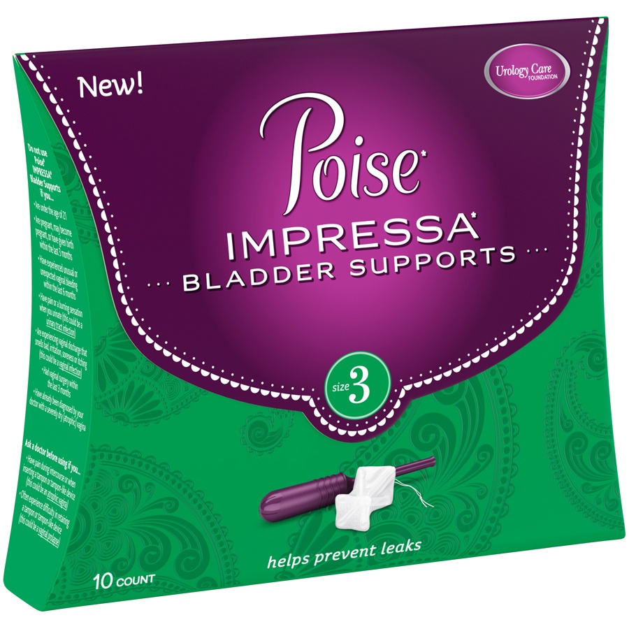 Poise Impressa Incontinence Bladder Supports Size 3 10 ct Shipt