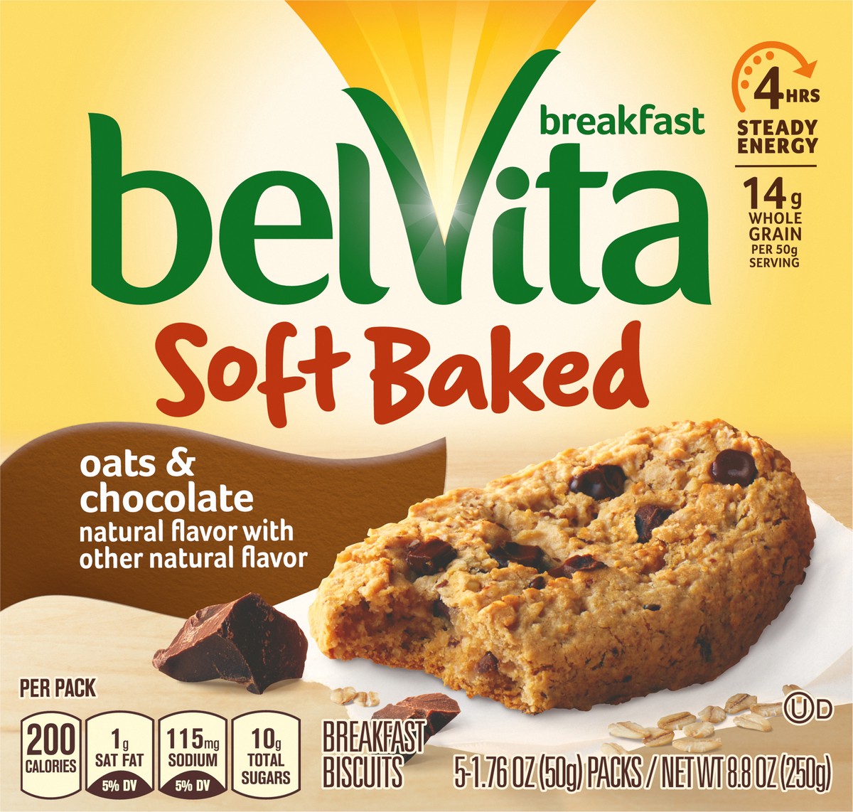 slide 9 of 9, belVita Soft Baked Oats And Chocolate, 8.8 oz
