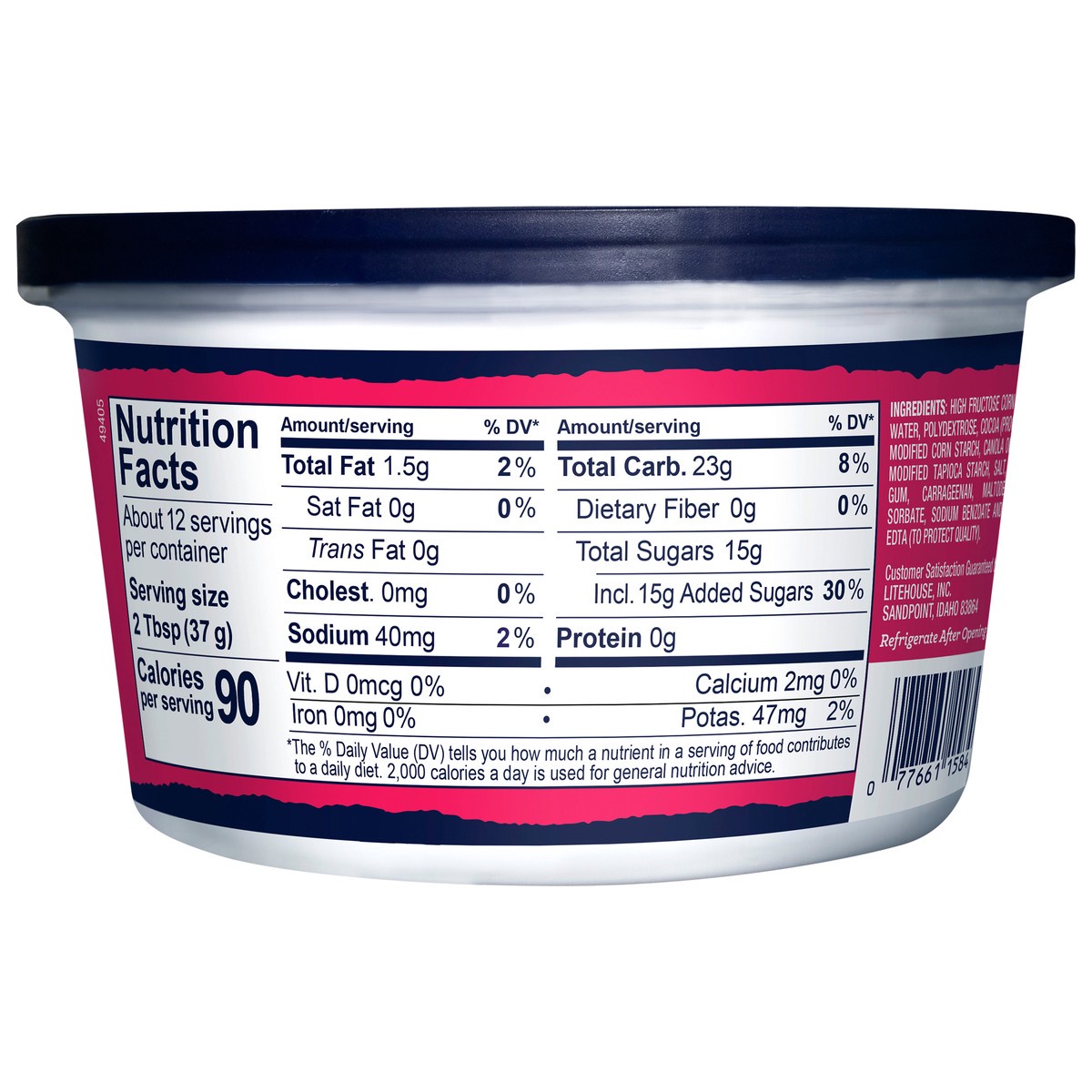 slide 3 of 6, Litehouse™ Chocolate Flavored Dip 16 oz. Tub, 16 oz