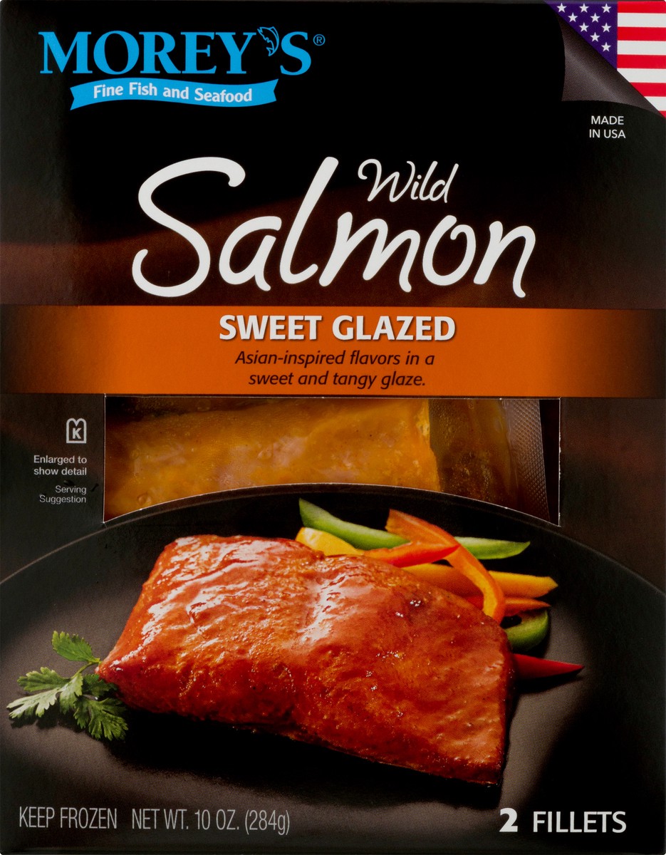 slide 13 of 13, Morey's Wild Sweet Glazed Salmon 2 ea, 10 oz