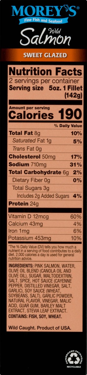 slide 4 of 13, Morey's Wild Sweet Glazed Salmon 2 ea, 10 oz