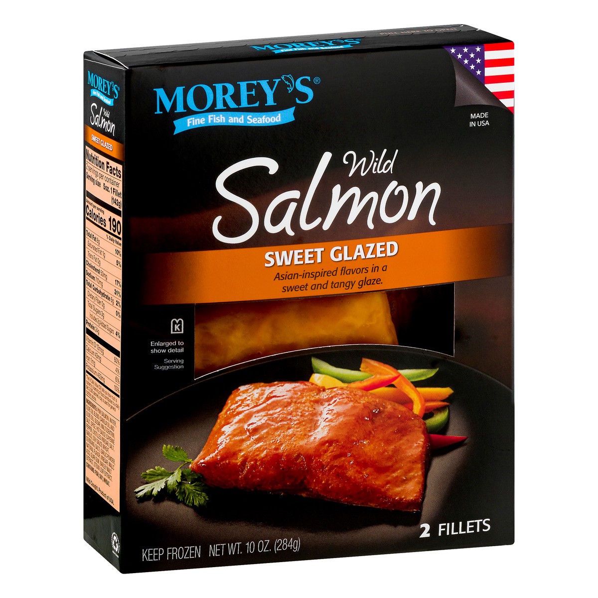 slide 9 of 13, Morey's Wild Sweet Glazed Salmon 2 ea, 10 oz