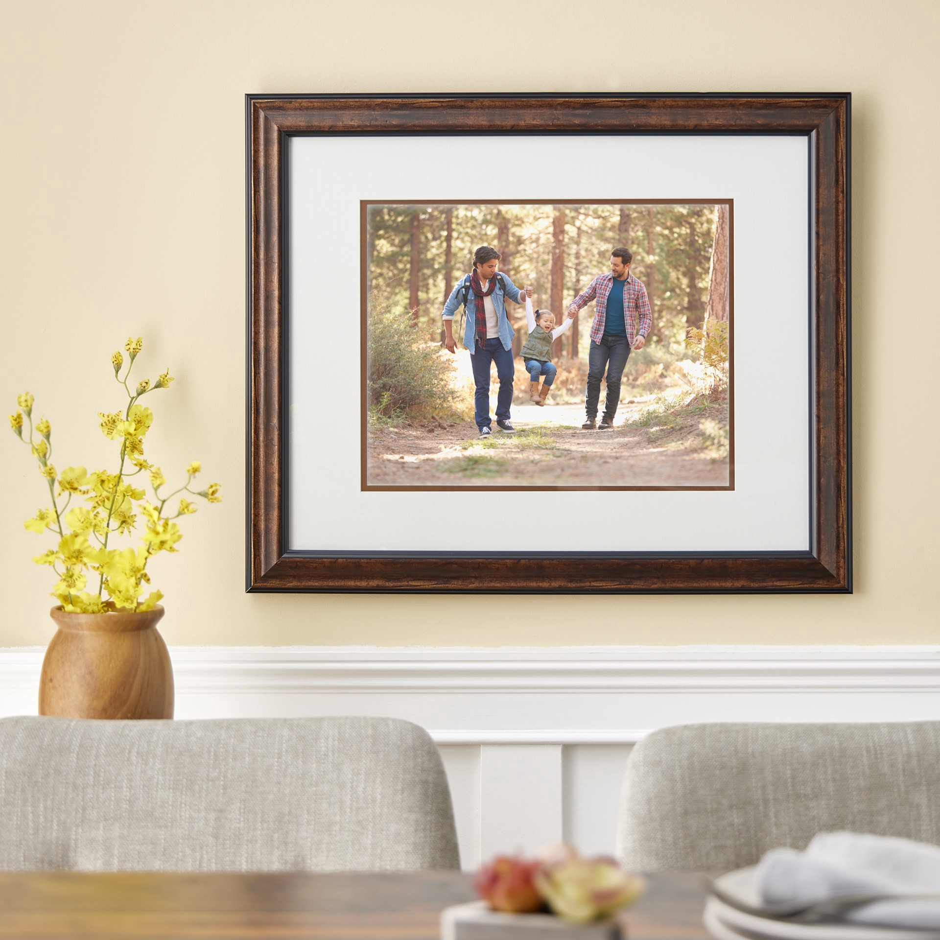 slide 2 of 2, Home Bronze Frame With Double Mat By Studio Decor, 11 in x 14 in mat