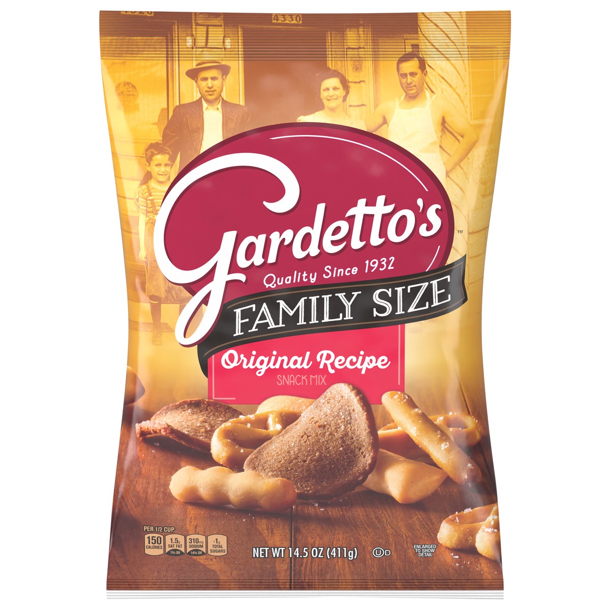 slide 1 of 9, Gardetto's Original Recipe Snack Mix, 14.5 oz