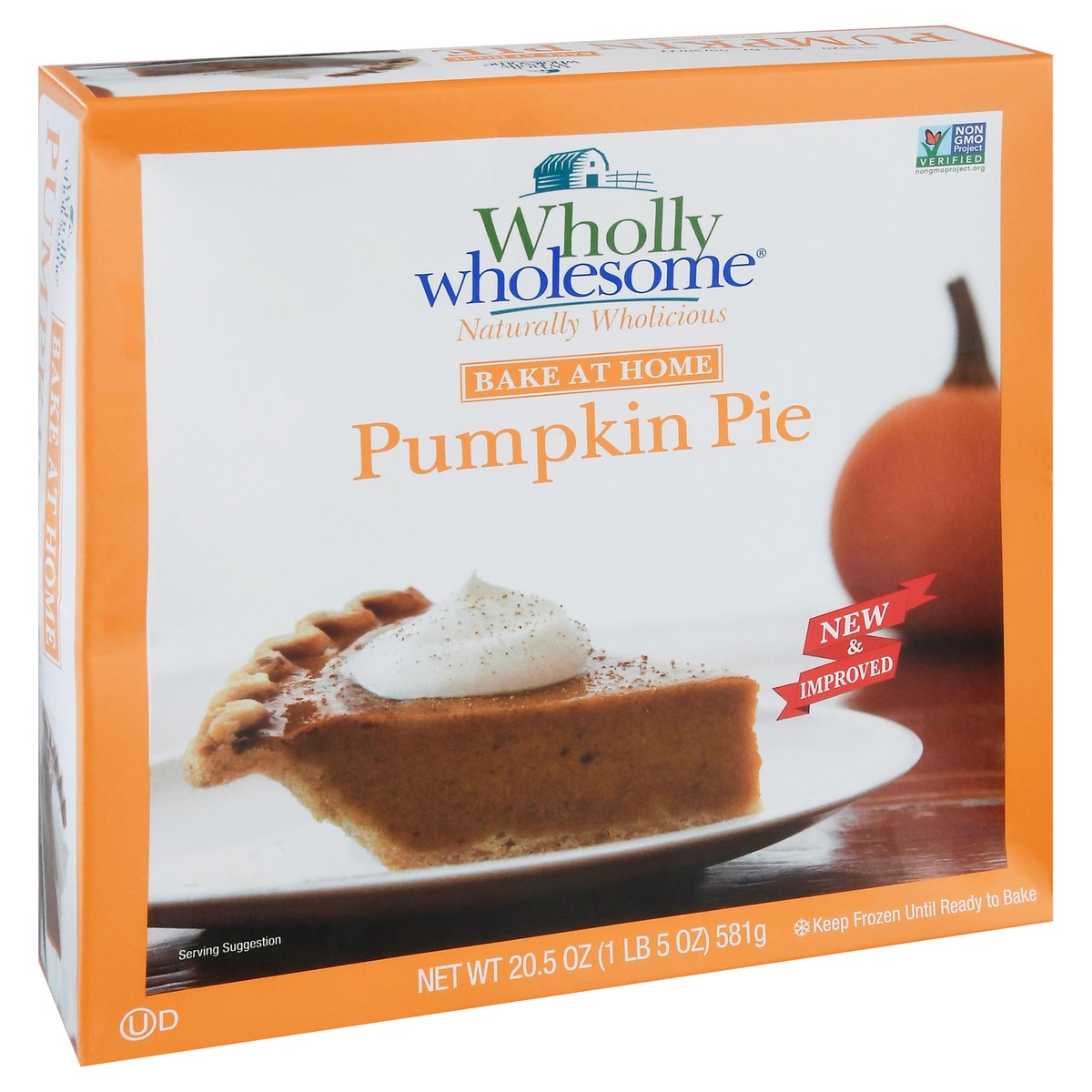 slide 11 of 13, Wholly Wholesome Pumpkin Pie 20.5 oz, 20.5 oz