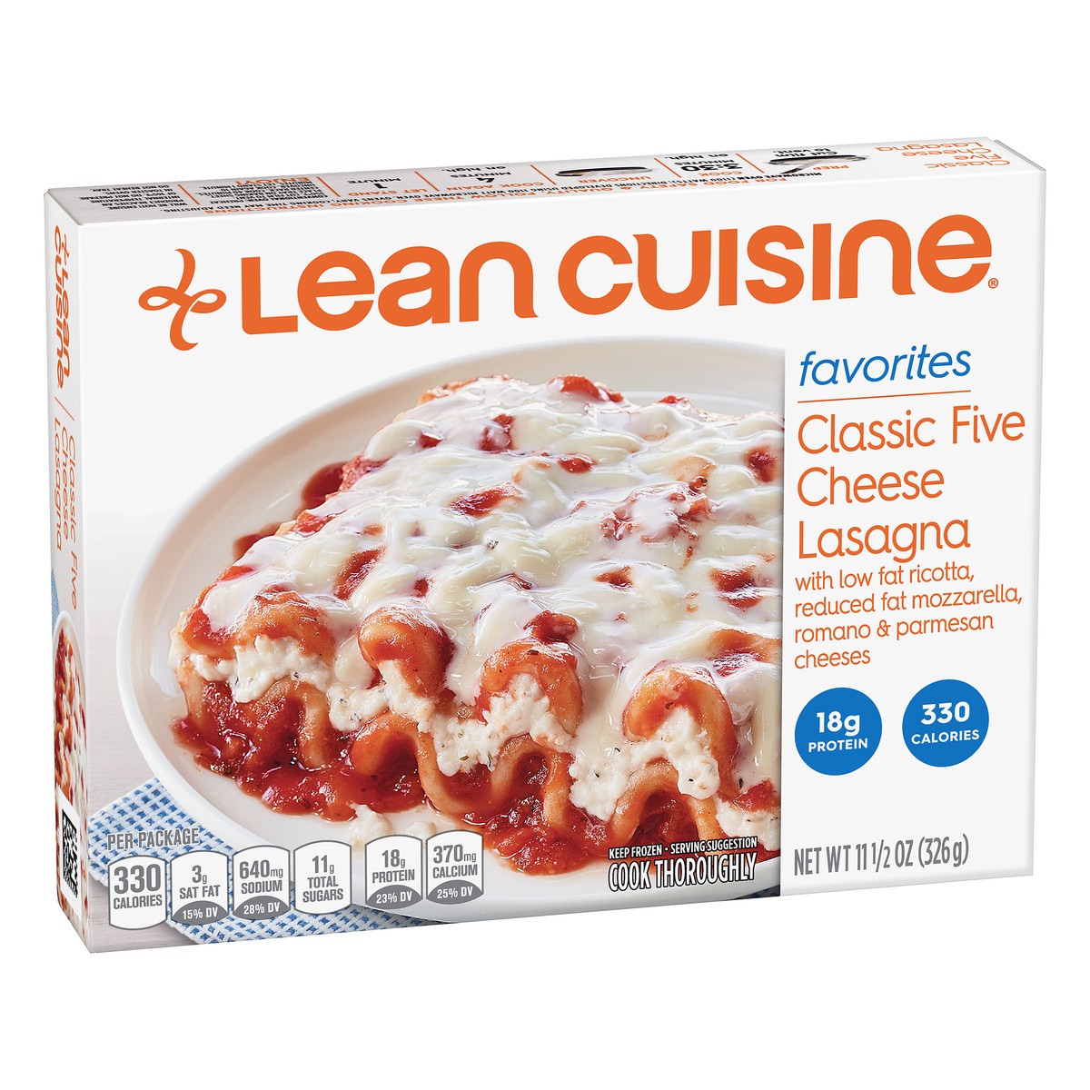 slide 2 of 10, Lean Cuisine Five Cheese Lasagna, 11.5 oz