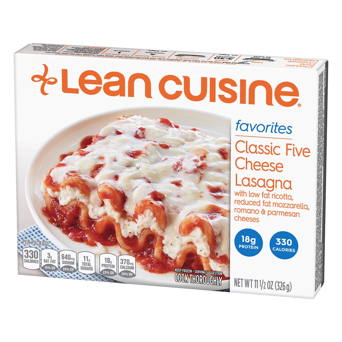 slide 3 of 10, Lean Cuisine Five Cheese Lasagna, 11.5 oz