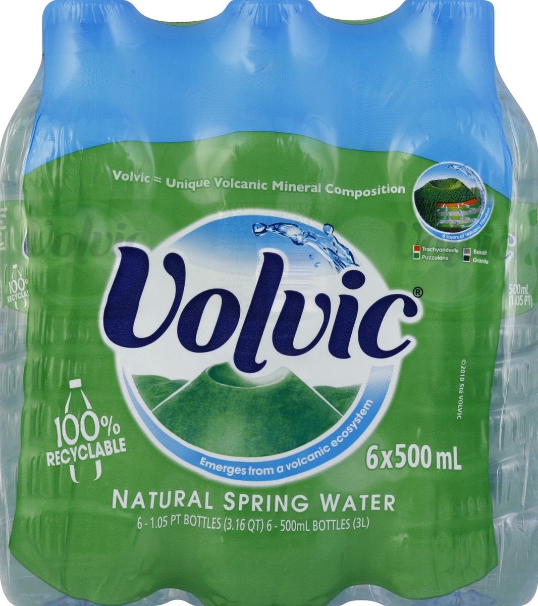 slide 4 of 4, Volvic Natural Spring Water, 67.6 oz