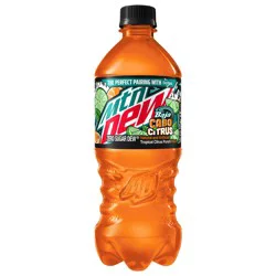 Mountain Dew Baja Zero Sugar Dew Soda Cabo Citrus 20 Fl Oz