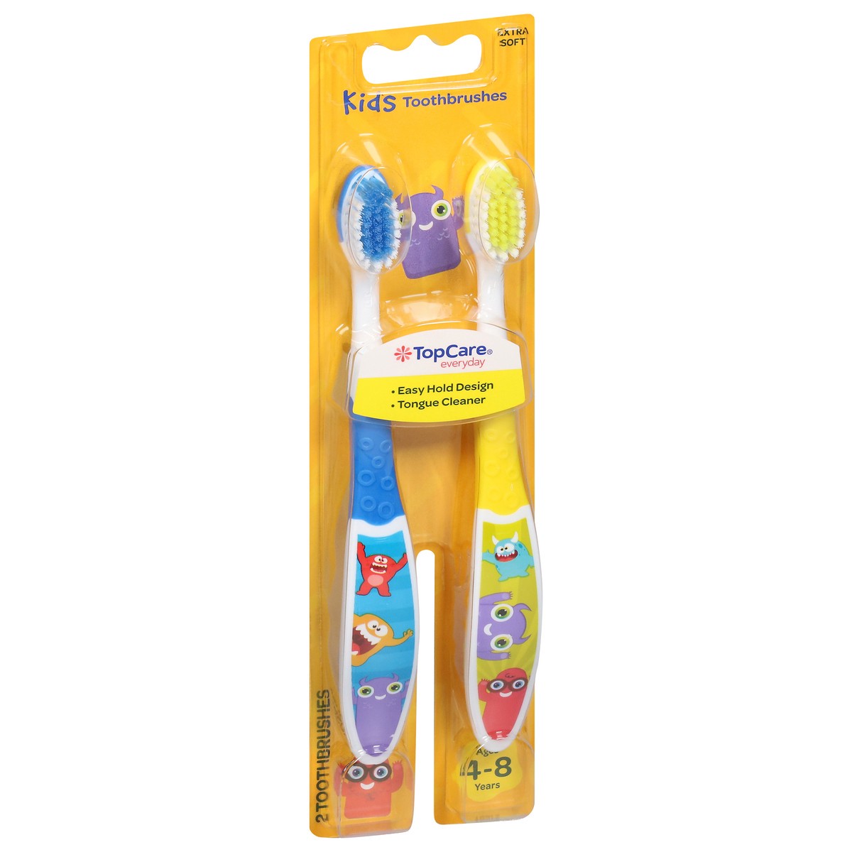 slide 4 of 13, TopCare Everyday Kids Extra Soft Toothbrushes 2 ea, 2 ct