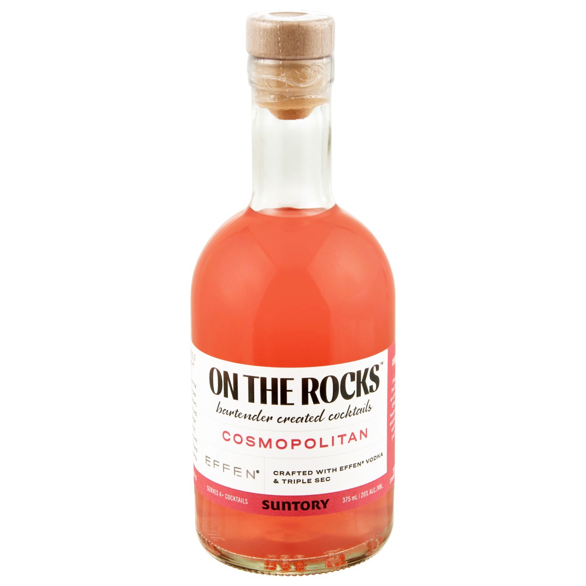 slide 1 of 13, On The Rocks Effen Cosmopolitan Ready to Drink Cocktail 375 ml, 375 ml
