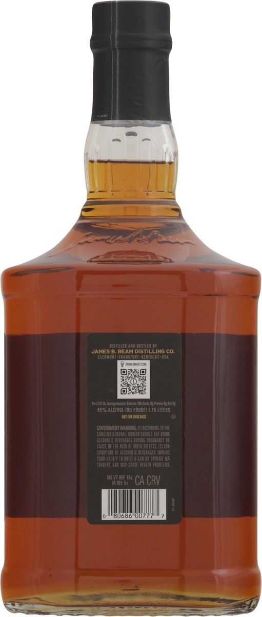 slide 6 of 13, Jim Beam Black 7 Year Old Kentucky Straight Bourbon Whiskey 1.75 L, 1.75 liter