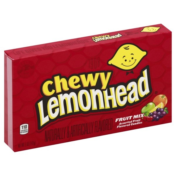 slide 1 of 1, Chewy Lemonhead Theater Box, 5 oz