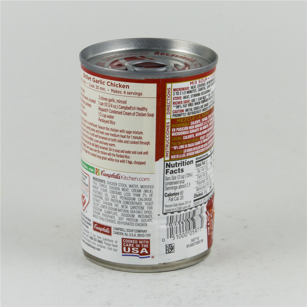 slide 90 of 100, Campbell's Condensed Heart Healthy Cream of Chicken Soup, 10.5 oz Can, 10.5 oz