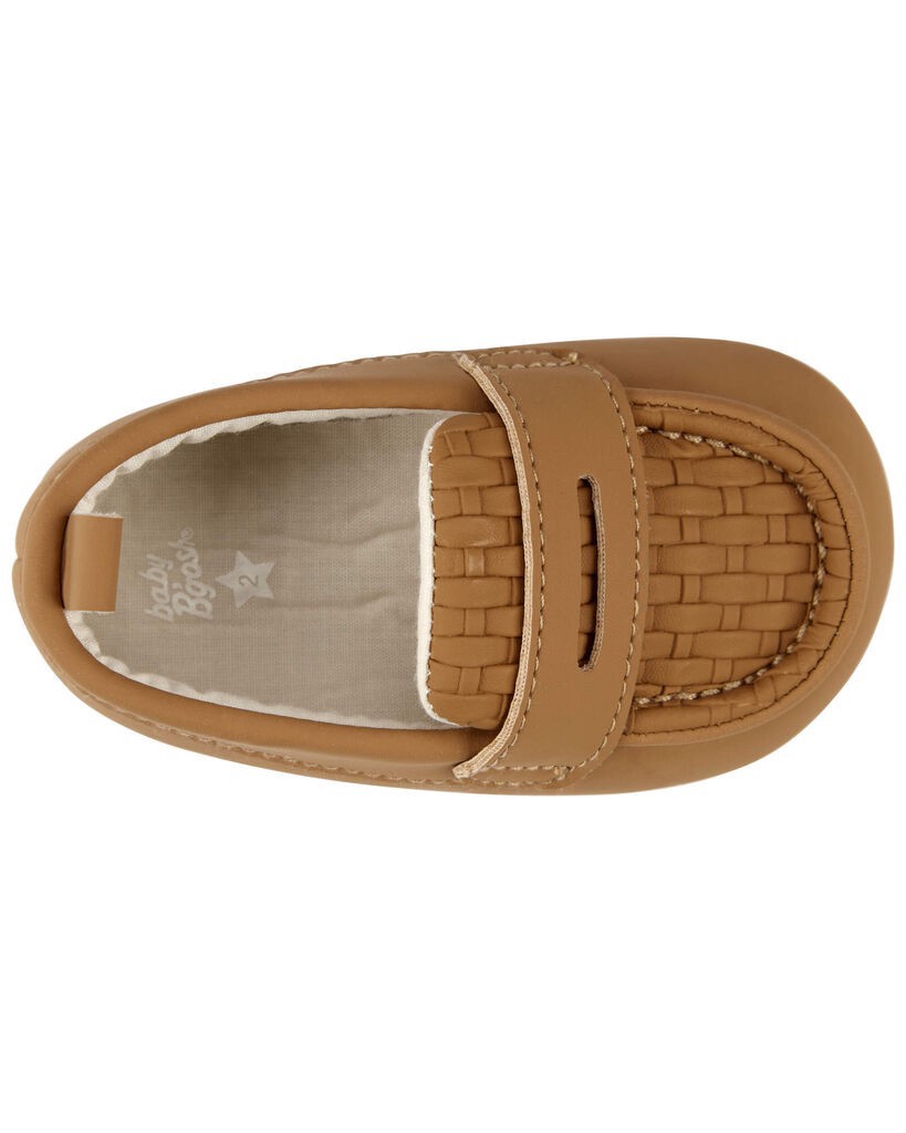slide 2 of 6, Oshkosh Baby Slip-On Loafers Brown 0, 1 ct