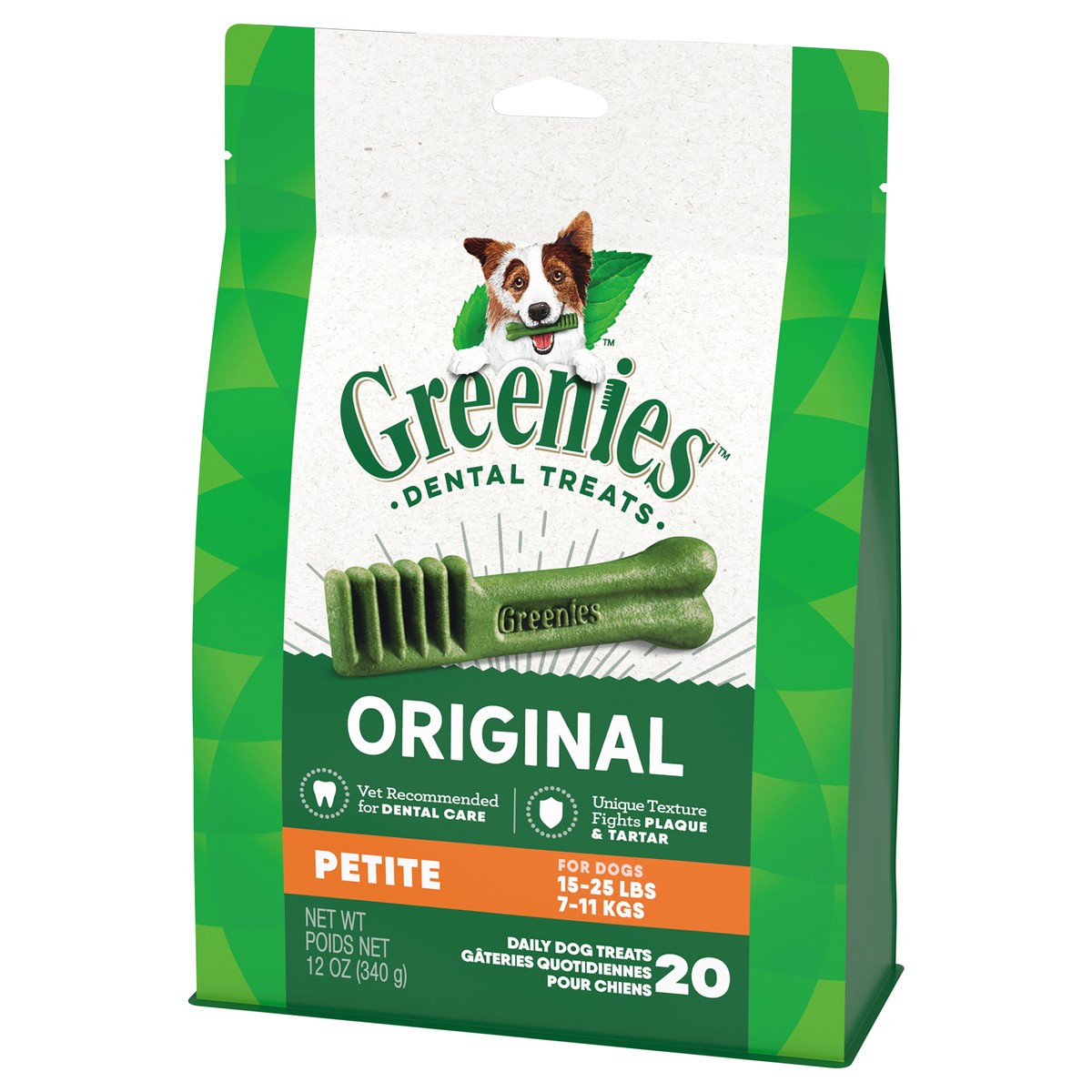 slide 2 of 8, Greenies Petite Chewy Dental Dog Treats Original Chicken - 12oz/20ct, 20 ct; 12 oz