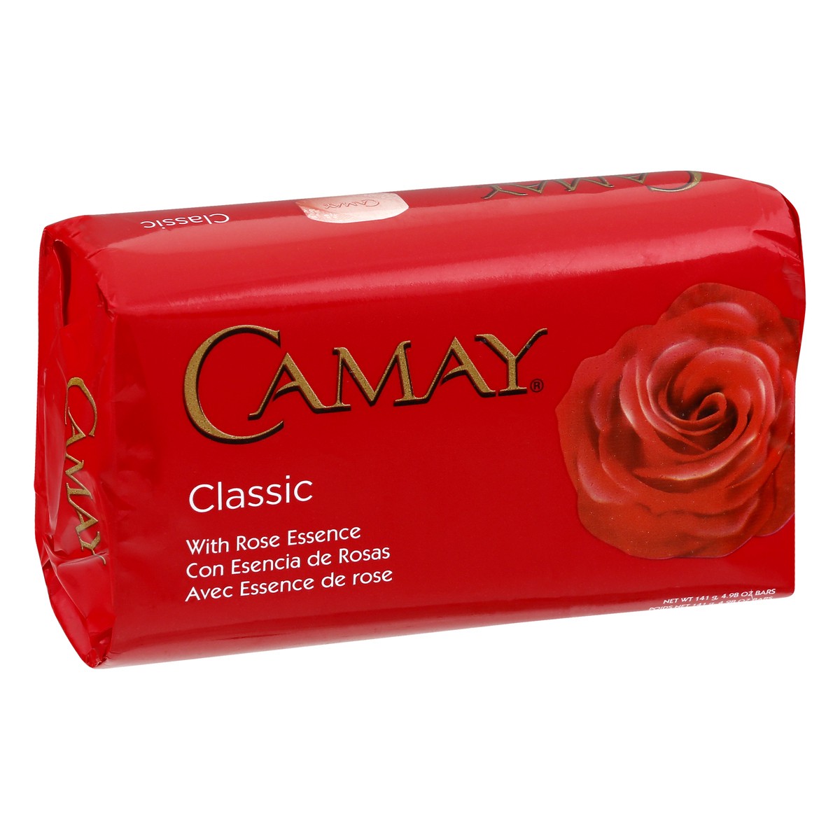 slide 2 of 9, Camay Clasico Bar Soap con Esencia de Rosas, 141 g