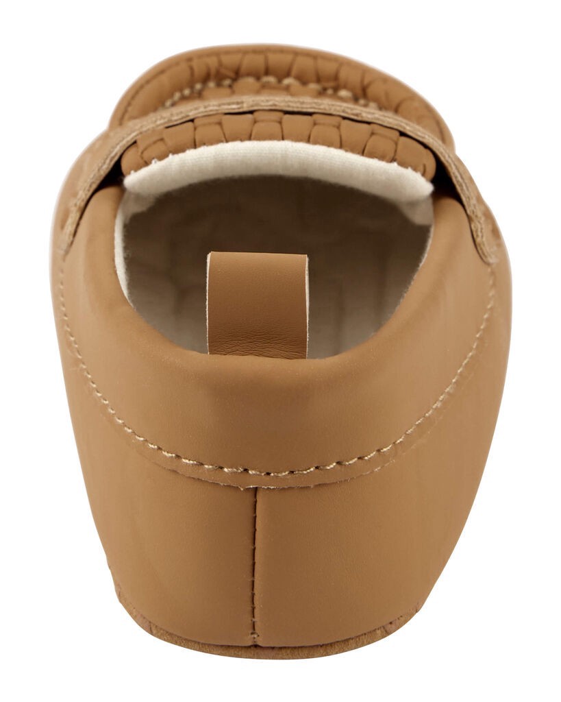 slide 3 of 6, Oshkosh Baby Slip-On Loafers Brown 2, 1 ct