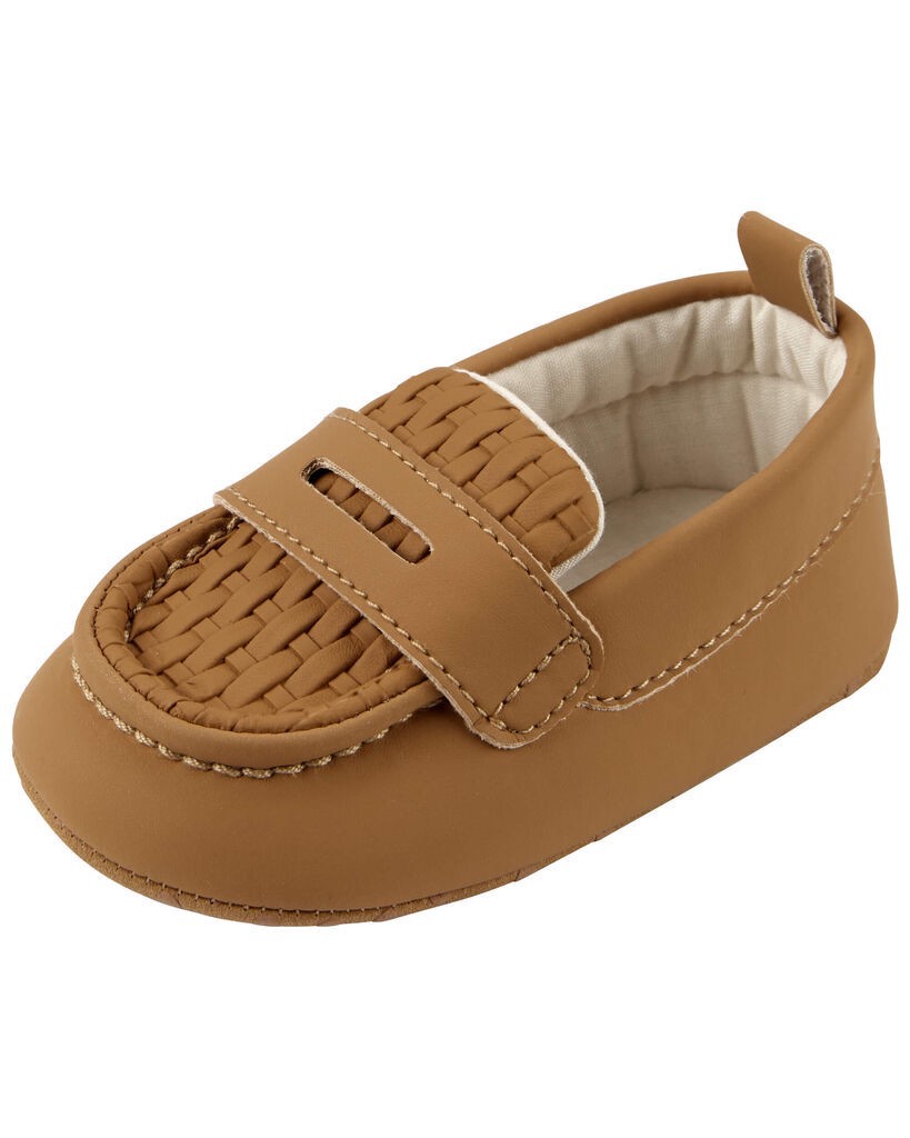 slide 5 of 6, Oshkosh Baby Slip-On Loafers Brown 2, 1 ct