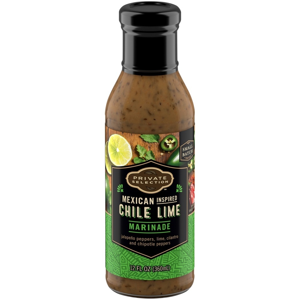 slide 1 of 1, Private Selection Chile Lime Marinade, 12 fl oz