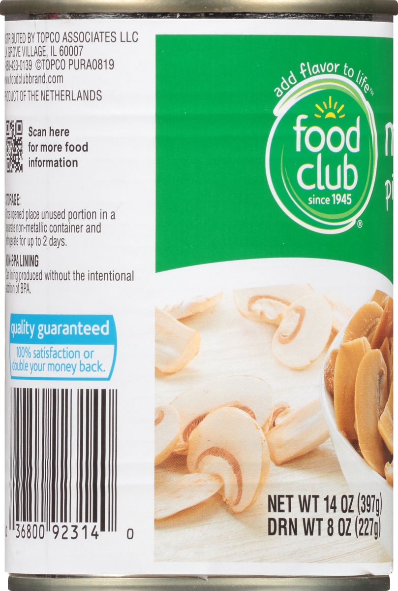 slide 7 of 10, Food Club Mushroom Stems and Pieces, 8 oz