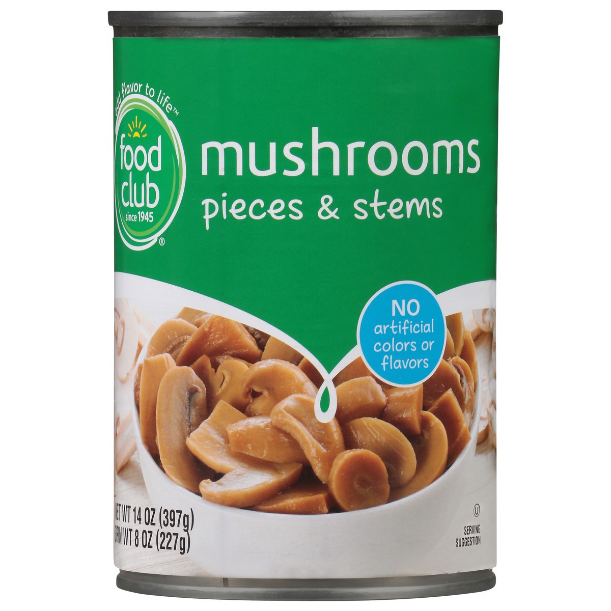 slide 11 of 11, Food Club Mushroom Stems and Pieces, 8 oz
