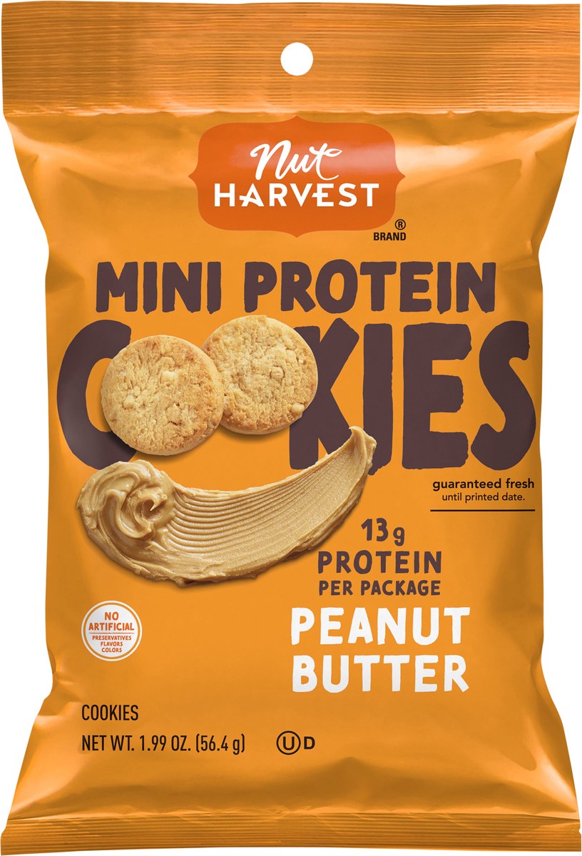 slide 3 of 3, Nut Harvest Mini Protein Cookies Peanut Butter - 1.99 oz, 1.99 oz