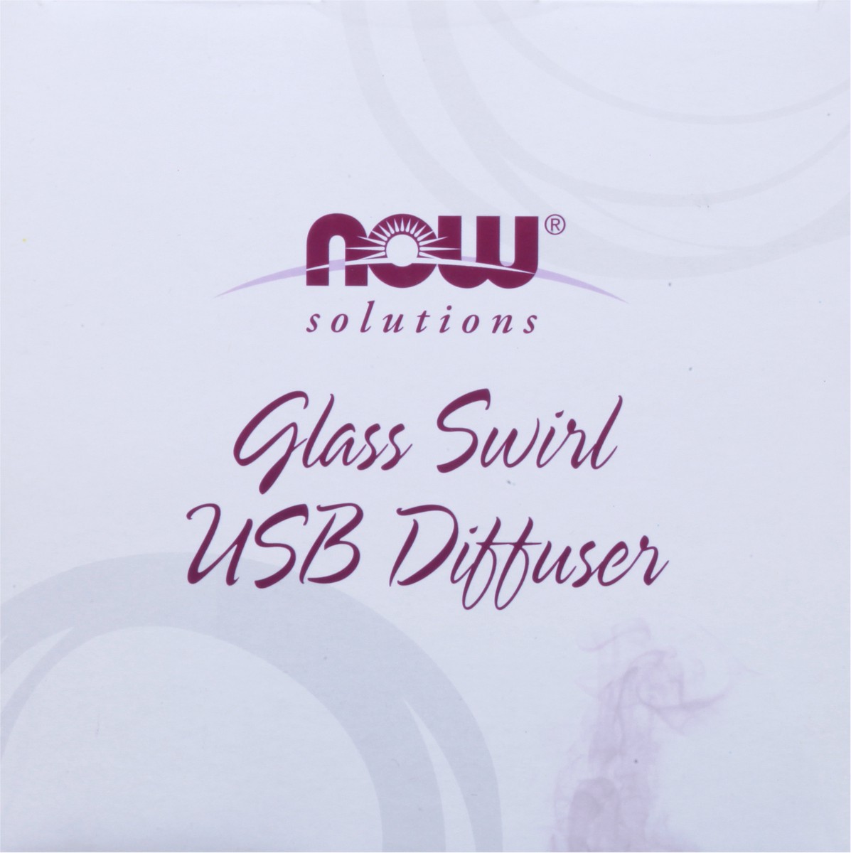 slide 6 of 9, NOW Ultrasonic Glass Swirl USB Oil Diffuser, 1 ct