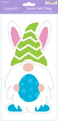 Holiday Home Gnome Easter Gel Cling